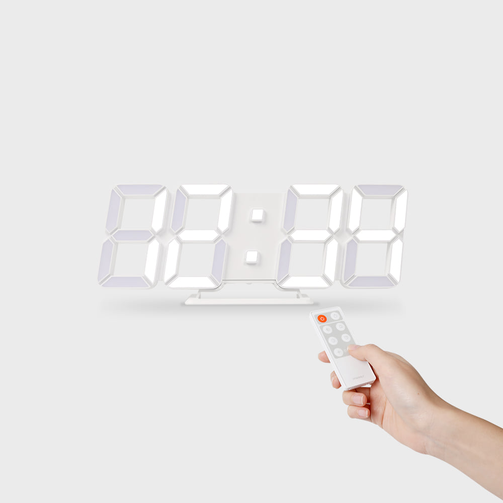 [무아스] 퓨어 슬림 30cm 미디엄 LED 벽시계 무소음 벽걸이 디지털 거실 인테리어 시계